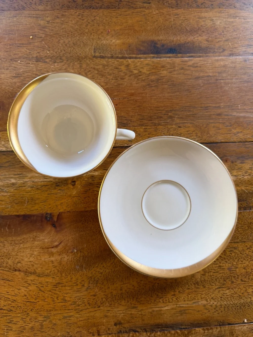 Tea Cup and Saucer | Pattern is Pickard Elegance 1202 from 1976